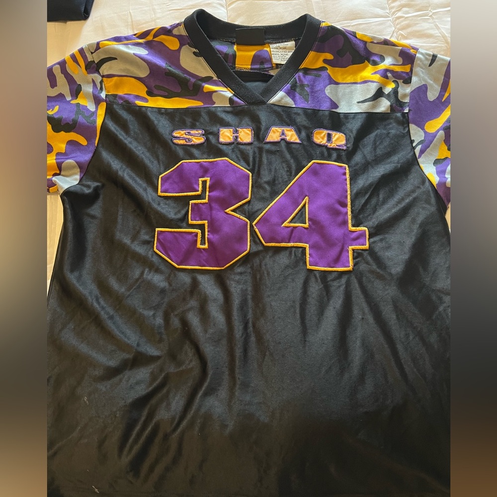 Shaq #34 Colorful Camp Boys XL 18 Jersey     READ NOTE IN DESCRIPTION RARE